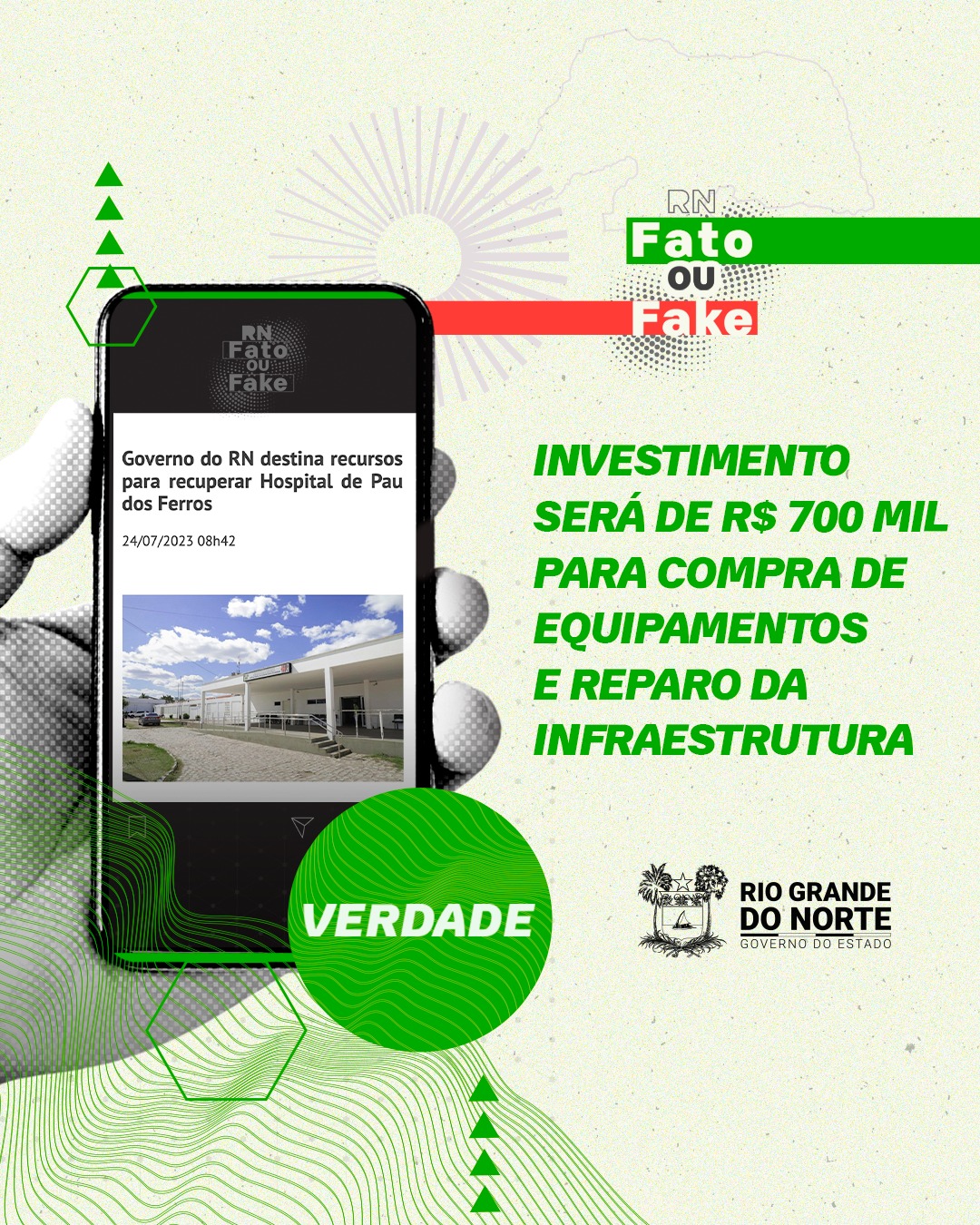 ÉFATO – Governo do RN garante recursos para recuperar hospital de Pau dos  Ferros - RN Fato ou Fake